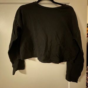 Primark Black Long Sleeve Crop Top